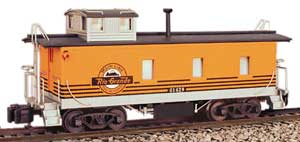 Rio Grande orange wood caboose