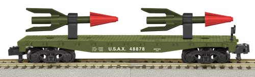 U.S. Army flat car with rockets