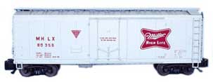 Miller HIgh Life plug-door reefer car