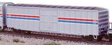 Amtrak ribbed box car