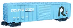 Rock Island blue box car