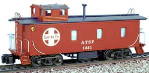 ATSF wood sided caboose