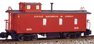 Gulf, Mobile & Ohio wood caboose