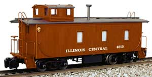 Illinois Central wood caboose