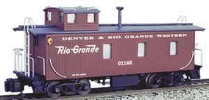 Rio Grande brown wood caboose
