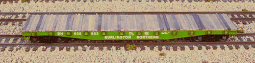 Burlington flat car