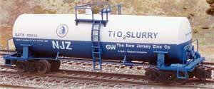 NJ Zinc tank car from American Models