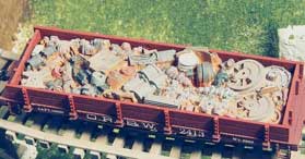 Junk load for hopper car