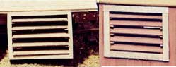 Louvered wall vents